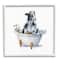 Stupell Industries Dairy Cow in Bathtub Country Farm Animal Framed Wall Art
